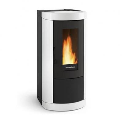 NORDICA EXTRAFLAME Po&ecirc;le &agrave; granul&eacute;s de bois 8kw blanc  miettaevoblanc
