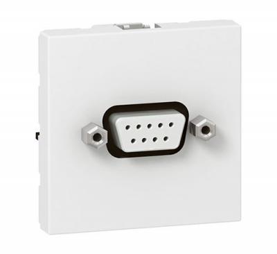 LEGRAND Prise sub D Mosaic - 9 contacts - 2 modules - Blanc