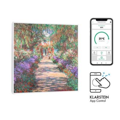 KLARSTEIN Radiateur infrarouge connect&eacute;  Wonderwall Air Art Smart - 60 x 60cm - 350W - Blanc 