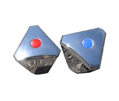  Lot de 2 croisillons en ABS chrom&eacute; ? Raccord de robinetterie avec jeux d'inserts ? Fixation robuste pour installations durables