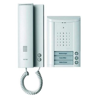 RITTO 1841370 Interphone Entravox 3 foyers Blanc 