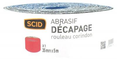 SCID Rouleau papier abrasif corindon 35 mm x 5 m grain 40 