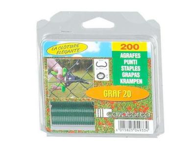  Sans marque Lot de 200 agrafes Graf 20, vert 