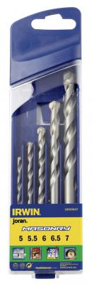 IRWIN Set de 5 forets b&eacute;ton MASONRY  &Oslash;4, 5, 6, 8, 10mm