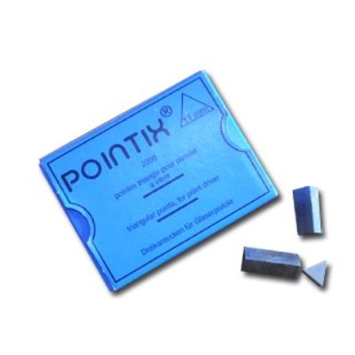 TECHMAN  - 2000 pointes triangles pour pistolet &agrave; vitrer
