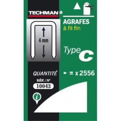 TECHMAN  - 5000 agrafes type D 14 mm