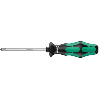 Wera 05009342001 355 SK PZ Tournevis pour vis cruciformes PZ, PZ 2 x 100 mm, Noir/vert