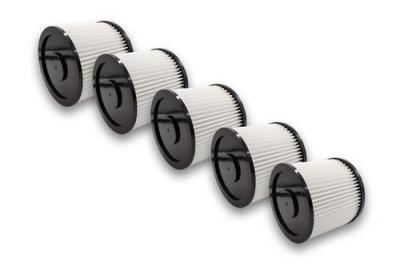VHBW  - 5x filtre rond pour aspirateur multifonction compatible avec Bosch pas 850