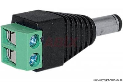 INCONNU 10 x adaptateurs alimentation jack male vers bornier 