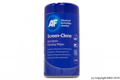 AF  Boite de 100 lingettes antistatiques pour &eacute;crans Screen-Clene