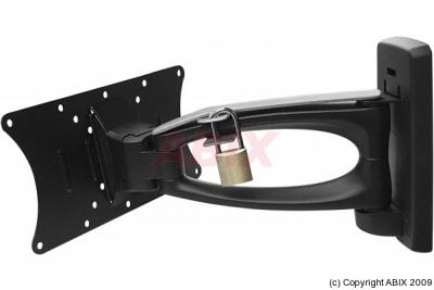 OMB Support lcd 10-32'' NOIR avec bras articule et kit securite