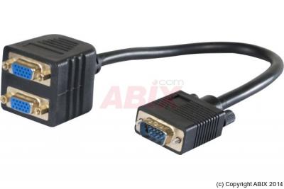 GENERIQUE Connect 1 x vga m&acirc;le vers 2 x vga femelle c&acirc;ble vga