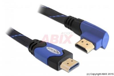 DELOCK  c&acirc;ble High Speed HDMI Ethernet Type-A vers Type-A coud&eacute; 4K 2m