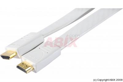 HYPERTEC Cordon hdmi high speed plat blanc 1m (128311) - Exertis Connect