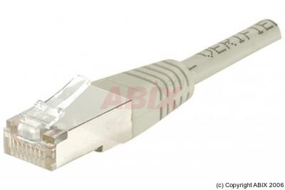 Cordon RJ45 cat&eacute;gorie 5e F/UTP gris - 0,7 m