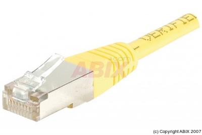 EXC Cordon RJ45 patch F/UTP CAT 5e Jaune - 2,00 m