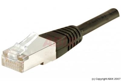 MANUTAN Cordon RJ45 cat&eacute;gorie 5e F/UTP noir - 10 m