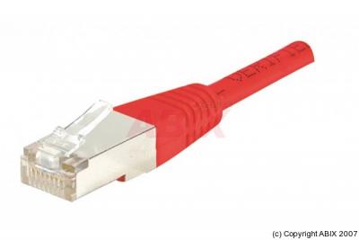 GENERIQUE Cordon RJ45 cat&eacute;gorie 5e F/UTP rouge - 0,5 m