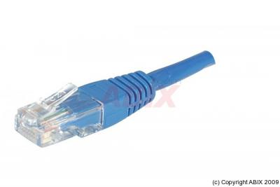 CUC Cordon RJ45 cat&eacute;gorie 5e U/UTP bleu - 7,5 m 