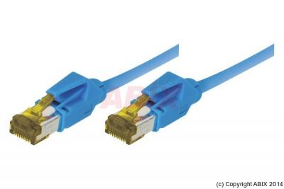 Cordon RJ45 sur c&acirc;ble cat&eacute;gorie 7 S/FTP LSOH snagless bleu - 0,3 m