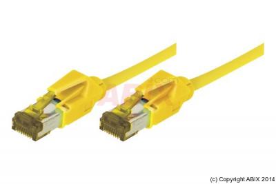 DEXLAN Cordon RJ45 sur c&acirc;ble cat&eacute;gorie 7 S/FTP LSOH snagless jaune - 0,3 m