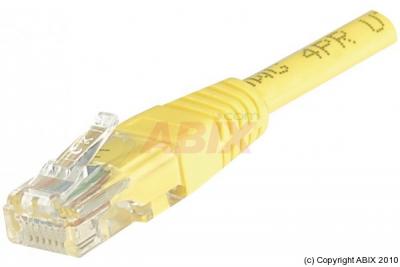 EXC C&acirc;ble RJ45 CAT6 ECO U/UTP - Jaune - (15m)