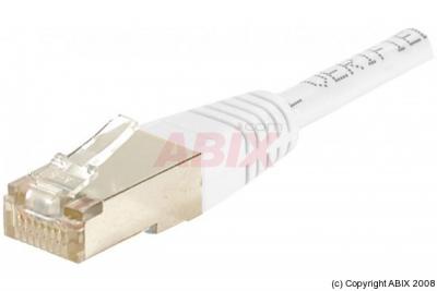 MANUTAN Cordon RJ45 cat&eacute;gorie 6 F/UTP blanc - 2 m