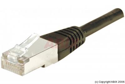 MANUTAN Cordon RJ45 patch FTP CAT 6 Noir - 1,00 m