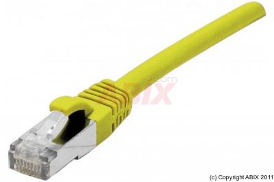 MANUTAN Cordon RJ45 cat&eacute;gorie 6 F/UTP LSOH snagless jaune - 30 m