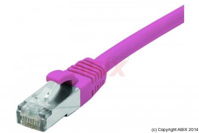 DEXLAN Cordon RJ45 cat&eacute;gorie 6 F/UTP LSOH snagless rose - 0,5 m
