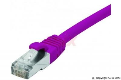 DEXLAN Cordon RJ45 cat&eacute;gorie 6 F/UTP LSOH snagless violet - 0,3 m