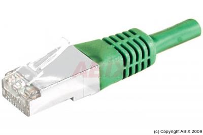 MANUTAN Cordon Patch Rj45 S/ftp Cat 6 10 M&egrave;tres Vert