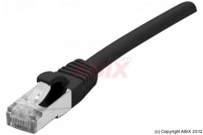 DEXLAN Cordon RJ45 cat&eacute;gorie 6A F/UTP LSOH snagless noir - 0,15 m