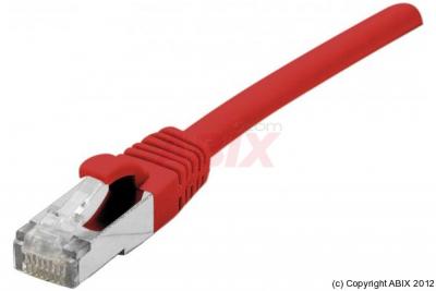 DEXLAN Cordon RJ45 cat&eacute;gorie 6A F/UTP LSOH snagless rouge - 1,5 m