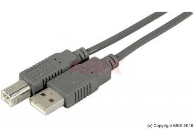 DEXLAN Cordon USB 2.0 budget type AB M/M - 1,00m