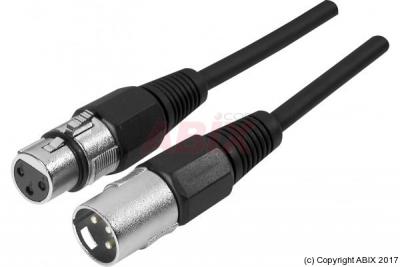 MCAD C&acirc;ble xlr - xlr m&acirc;le vers xlr femelle - 1 m - noir