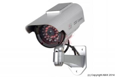 VELLEMAN Cam&eacute;ra cylindrique factice avec leds ir et panneau solaire  camd9 