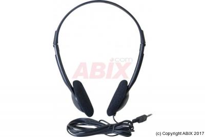 MCAD Abi Diffusion Casque St&eacute;r&eacute;o Eco Jack 3.5 mm noir (5 m)