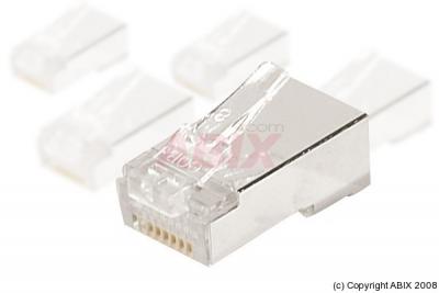 Connecteur &agrave; sertir 8P8C RJ45 CAT6 STP peigne s&eacute;par&eacute; - lot de 10