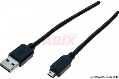 MCAD Cordon r&eacute;versible usb 2.0 a / micro b m/m - 1 m
