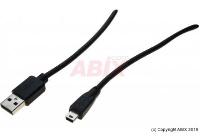 MCAD Cordon USB 2.0 type A / mini B - 3,0 m