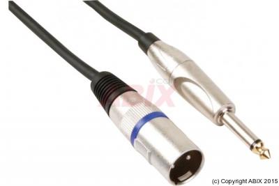 HQ POWER Cordon xlr 3p / jack mono 6,35 mm - 6m