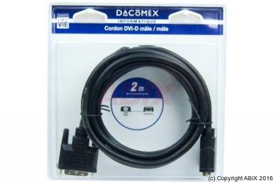 DACOMEX  Blister Cordon Ecran Dvi- d m/m 2,0m 
