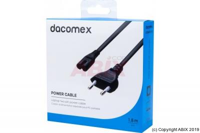 DACOMEX cordon d alimentation bipolaire pour pc portable - 1,8 m 
