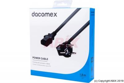 DACOMEX cordon d alimentation pc cee7 / c13 noir - 1,8 m 