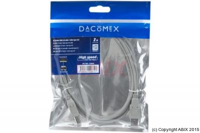 DACOMEX sachet cable usb 2.0 tpe a-b type 2.00 m 