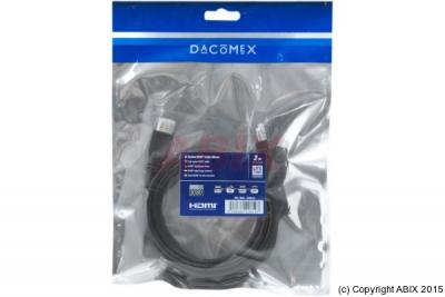 DACOMEX  - C&acirc;ble HDMI - HDMI m&acirc;le pour HDMI m&acirc;le - 2 m