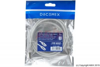 DACOMEX Sachet Cordon RJ45 cat&eacute;gorie 6A F/UTP LSOH snagless gris - 1 m 