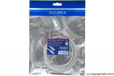 DACOMEX Sachet Cordon RJ45 cat&eacute;gorie 6A F/UTP LSOH snagless gris - 2 m 