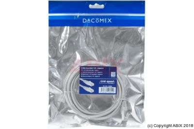 DACOMEX Sachet Cordon RJ45 crois&eacute; cat&eacute;gorie 6 S/FTP gris - 5 m 